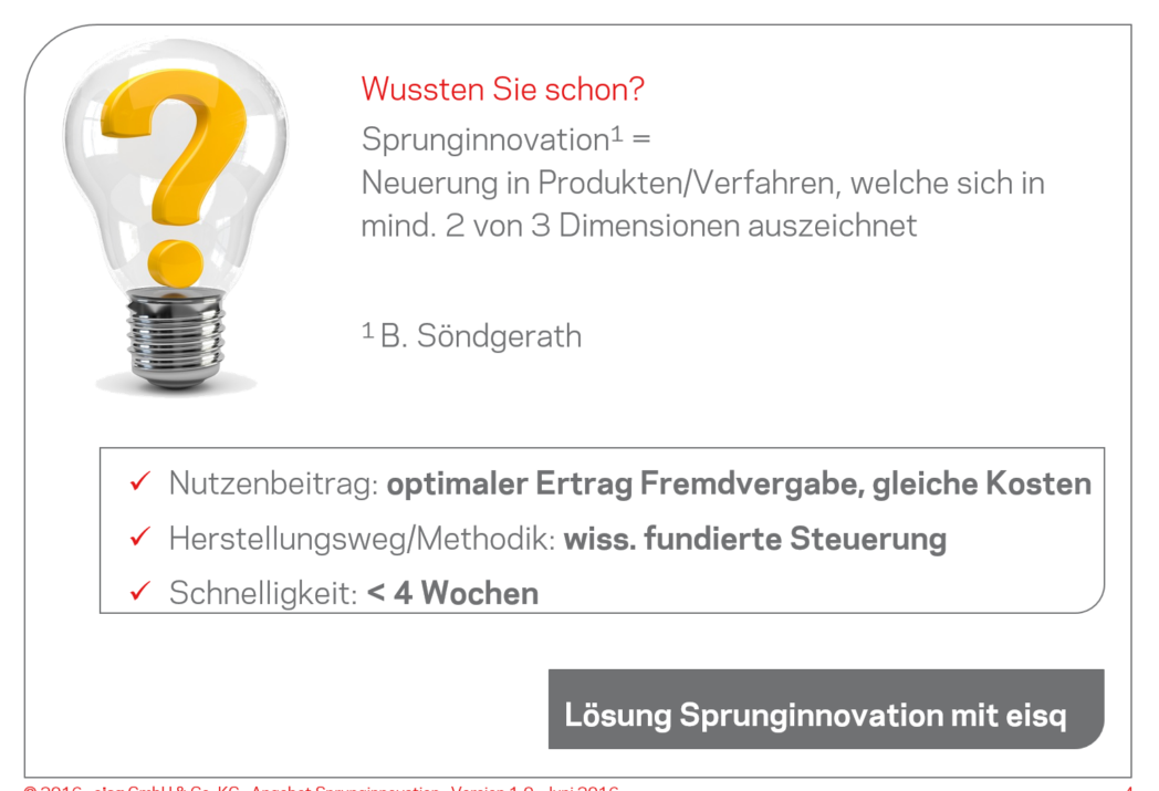 Definition Sprunginnovation