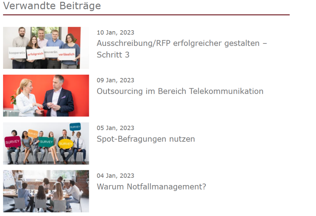 Verwandte Beiträge im Blog für Vendor Manager von eisq entdecken