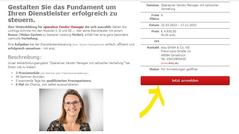 Innovationen in der Steuerung erhalten bei Ausbildung Operativer Vendor Manager