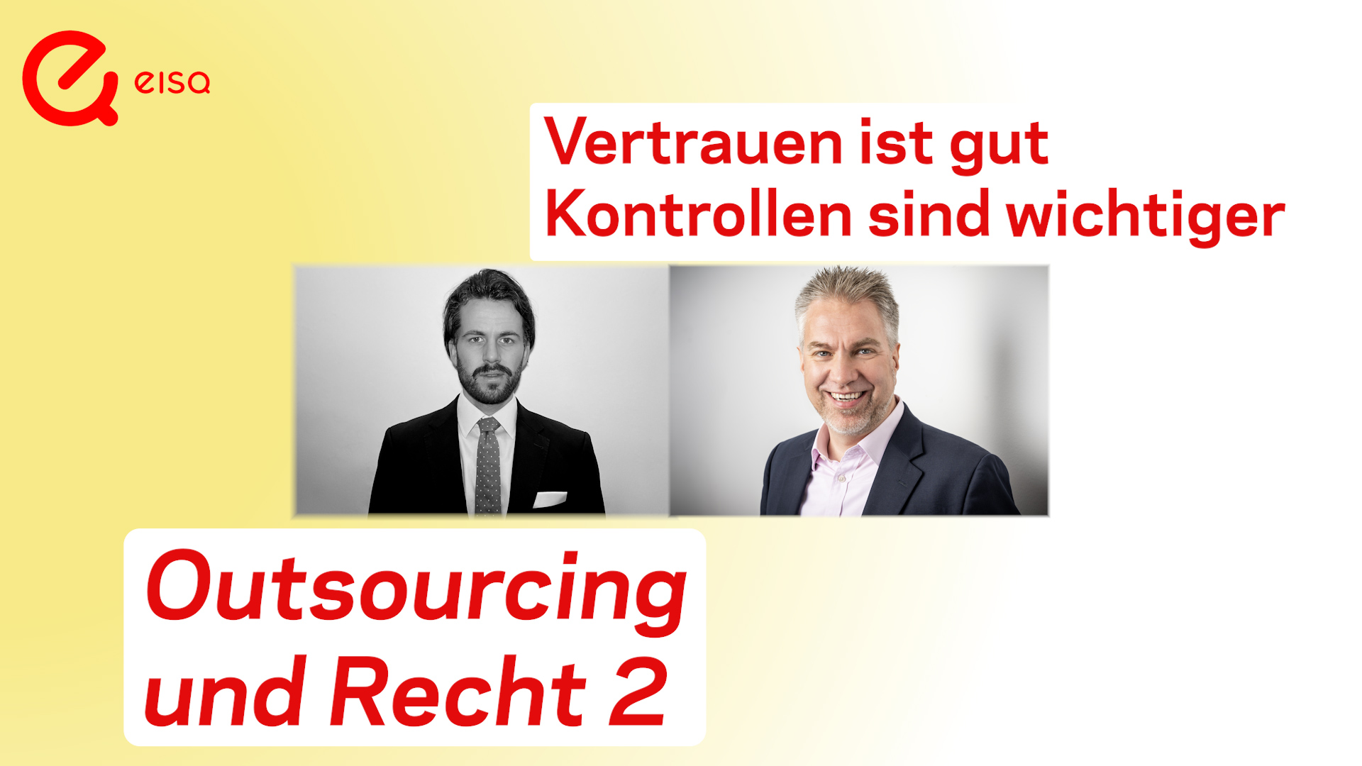 Fabian Stößer und Bernhard Gandolf im Video-Talk Outsourcing und Recht