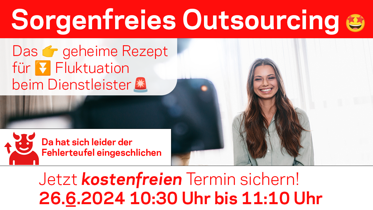 Webinar "Sorgenfreies Outsourcing" 26.6.2024