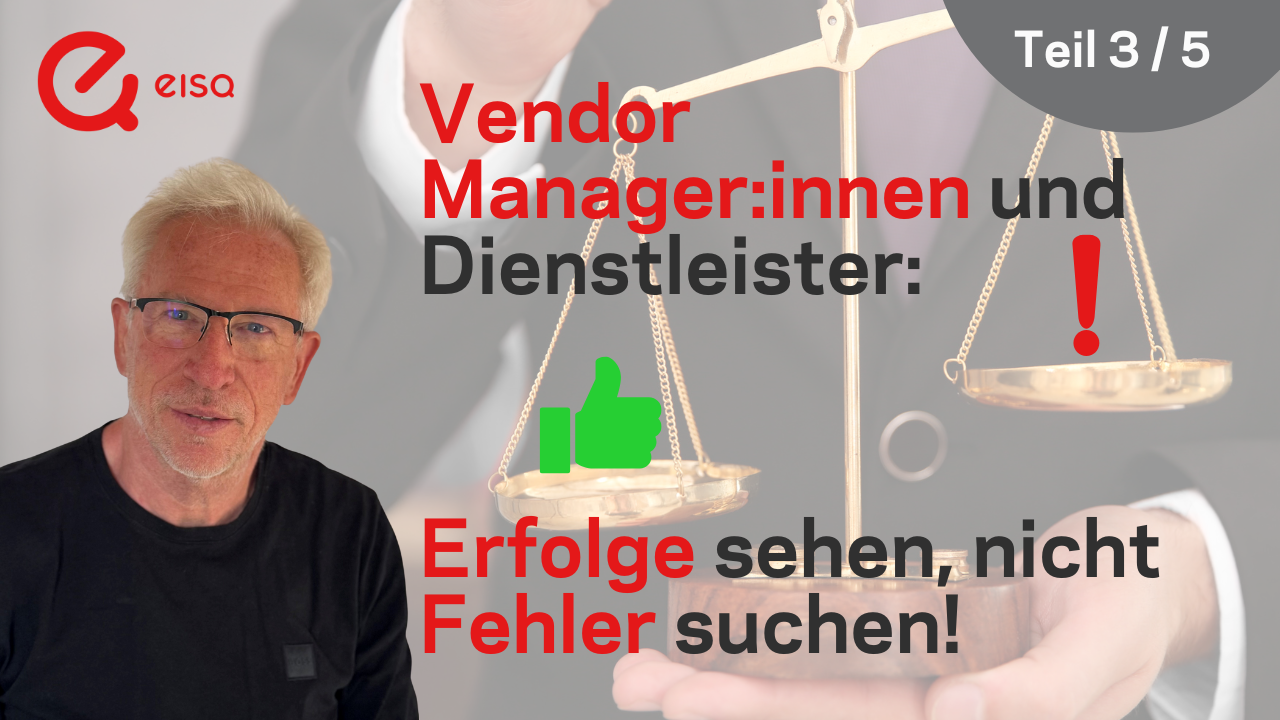 Walter Benedikt im Gespräch mit Bernhard Gandolf über Lob & Kritik im Outsourcing