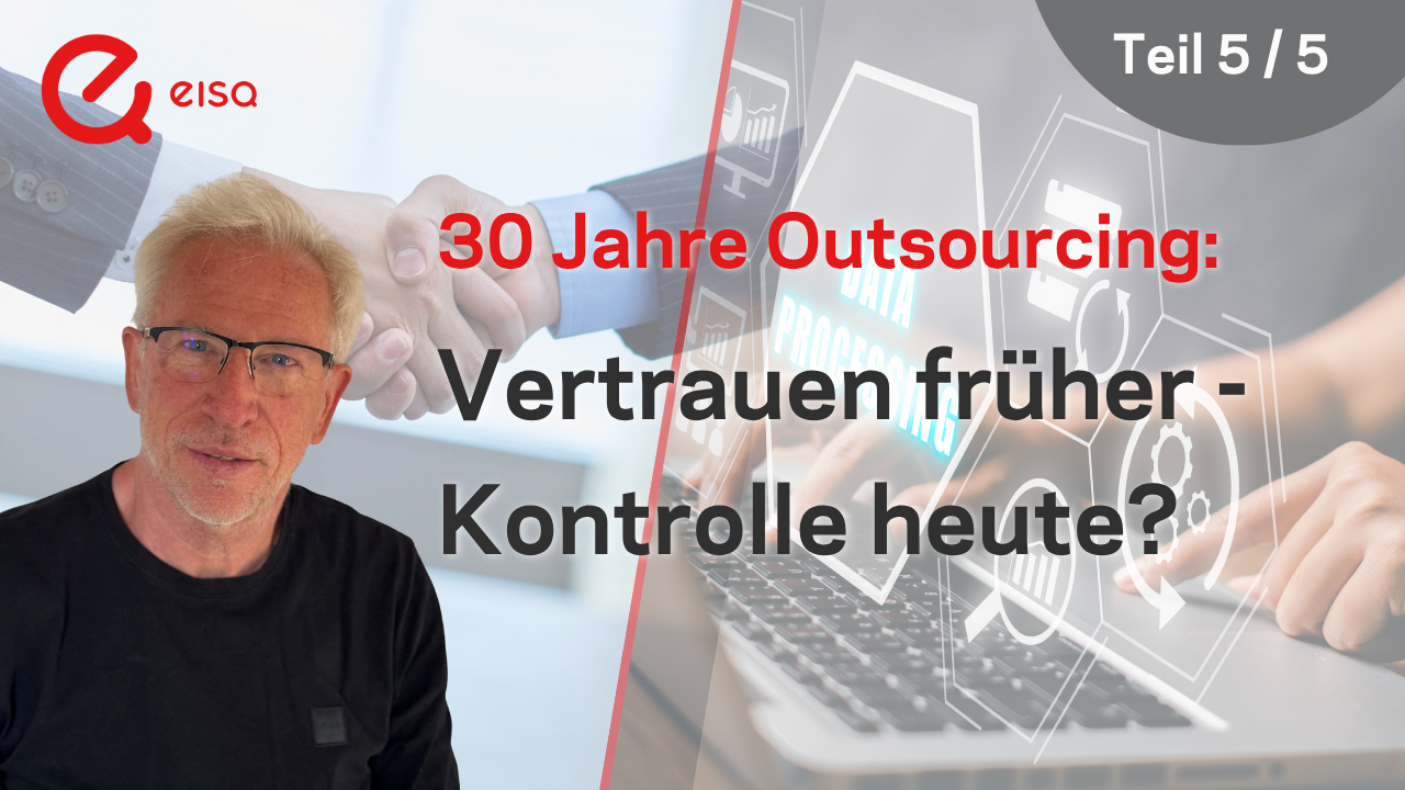 Walter Benedikt erzählt aus 30 Jahren Erfahrung über den Wandel im Outsourcing